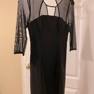 🆕 Guess Little Black Dress Mesh Sleeves